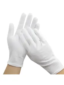 Thickened white glove for bead play, cultural etiquette, labor protection cotton glove, work protection pure cotton work gloves, Protective Glove With Gloves