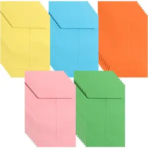 2.4"×3.5" Mini Small Colored Envelopes - Cash Coin Money Seed Envelopes for Coin Cash Check Budget Keys Stamps Seeds
