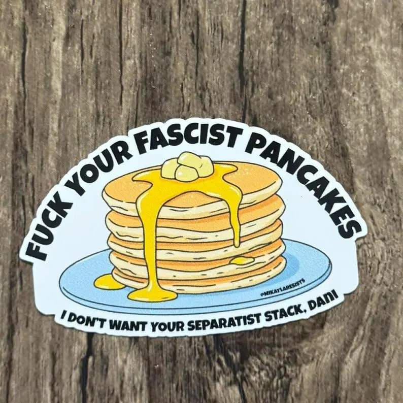 Separatist Sticker, Pancake Sticker, Alberta Sticker, UCP Sticker, Alberta Politics, UCP Sticker, Danielle Smith Sticker, AntiDanielle Smith