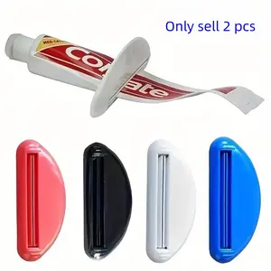 2 Pack Toothpaste Squeezer for Easy Dispensing, Plastic Toothpaste Tube Squeezer, Bathroom Toothpaste Dispenser, Essential Bathroom Accessories, Toothpaste Holder