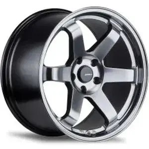 Avid AV6 HyperBlack 18x8.5+35 5x120 Alloy Wheel with Thick Spokes & JDM Style Design for Classic Car Looks