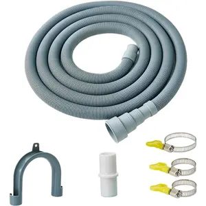 Universal Washing Machine Drain Hose Extension & Portable Washer Drain Hose,Dishwasher Drain Hose with Clamp (6.5ft)