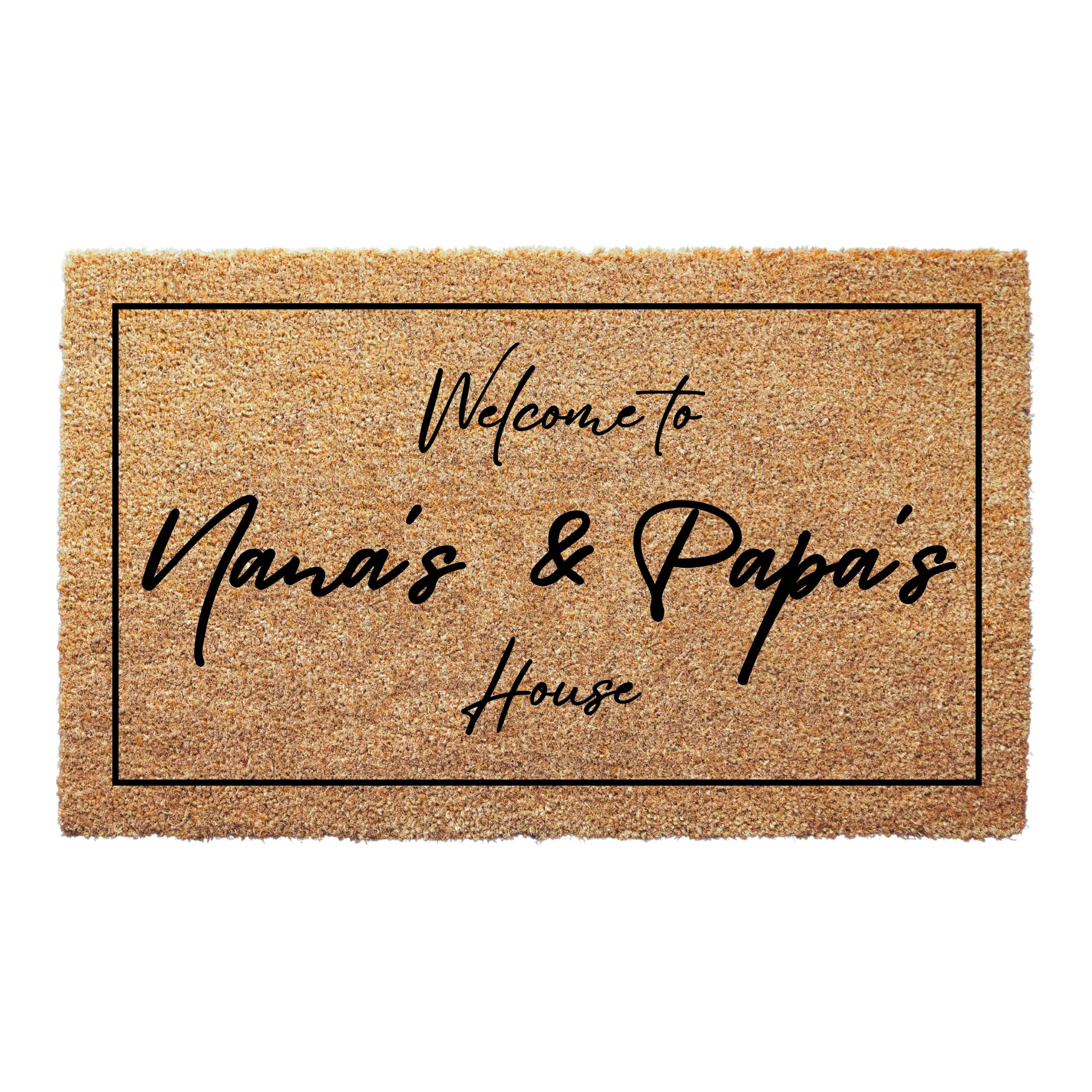 Welcome To Nana & Papa's House Doormat