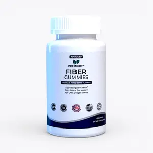 Premiux Fiber Gummies — Prebiotic Chicory Root, Berry, Dietary, Supplement, Chewable, Healthcare