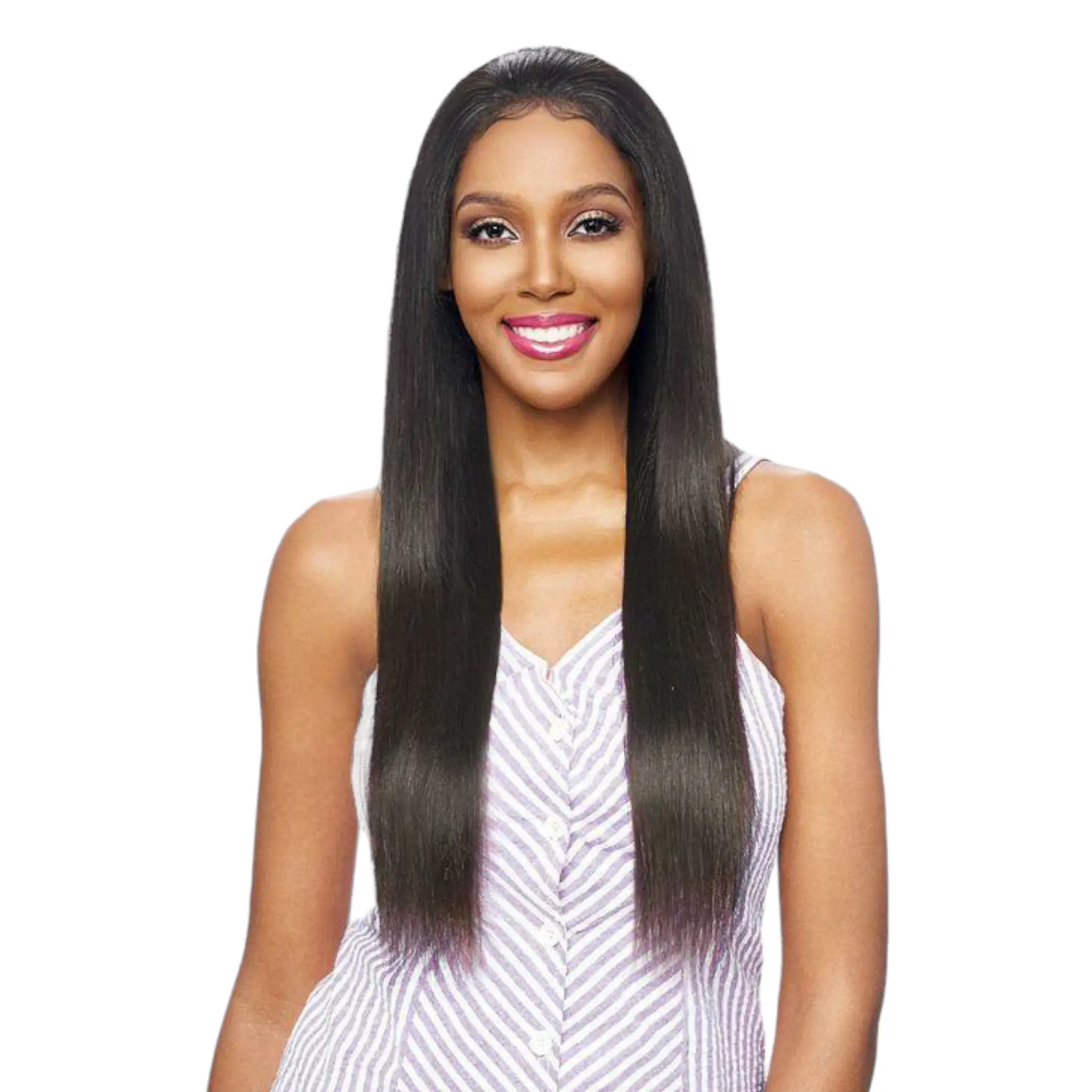 Vanessa 100% Brazilian Human Hair Lace Front Wig (Style: THH STR 28-30)