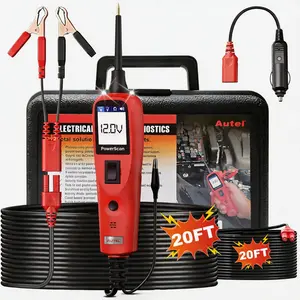 Autel PowerScan PS100 Car Automotive Power Circuit Probe Tester Breaker Finder Tool, 12V 24V Car Circuit Tetser, AC/DC/Continuity/Probe/Signal Test