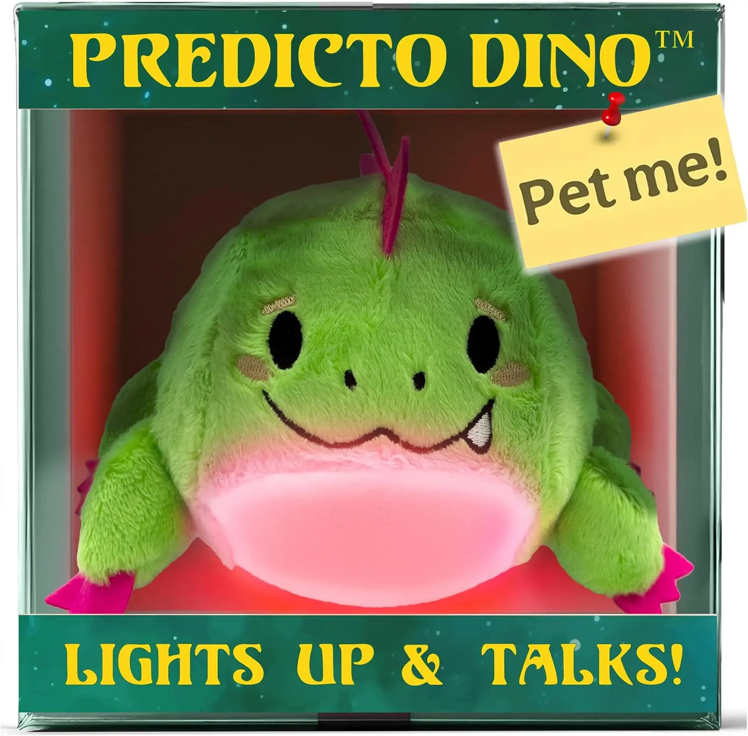 Predicto Dino - Cute Talking Fortune Telling Ball - Ask Yes or No Question & It Speaks Answer, Fun Summer Gift for Kids, Birthday Present, Light Up Interactive Toy for Teens & Kids