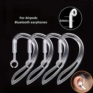 4pcs Transparent Durable Ear Hooks for Bluetooth-compatible Headphones, Earphones, Earbuds, Headset, AirPods Accessories, Anti-Lost Ear Clips, Ear Caps, Ear Bands, Essential Gear