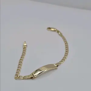 BRACELET fashion style cuban gold plated zises 6 inches make sure pay for engraving