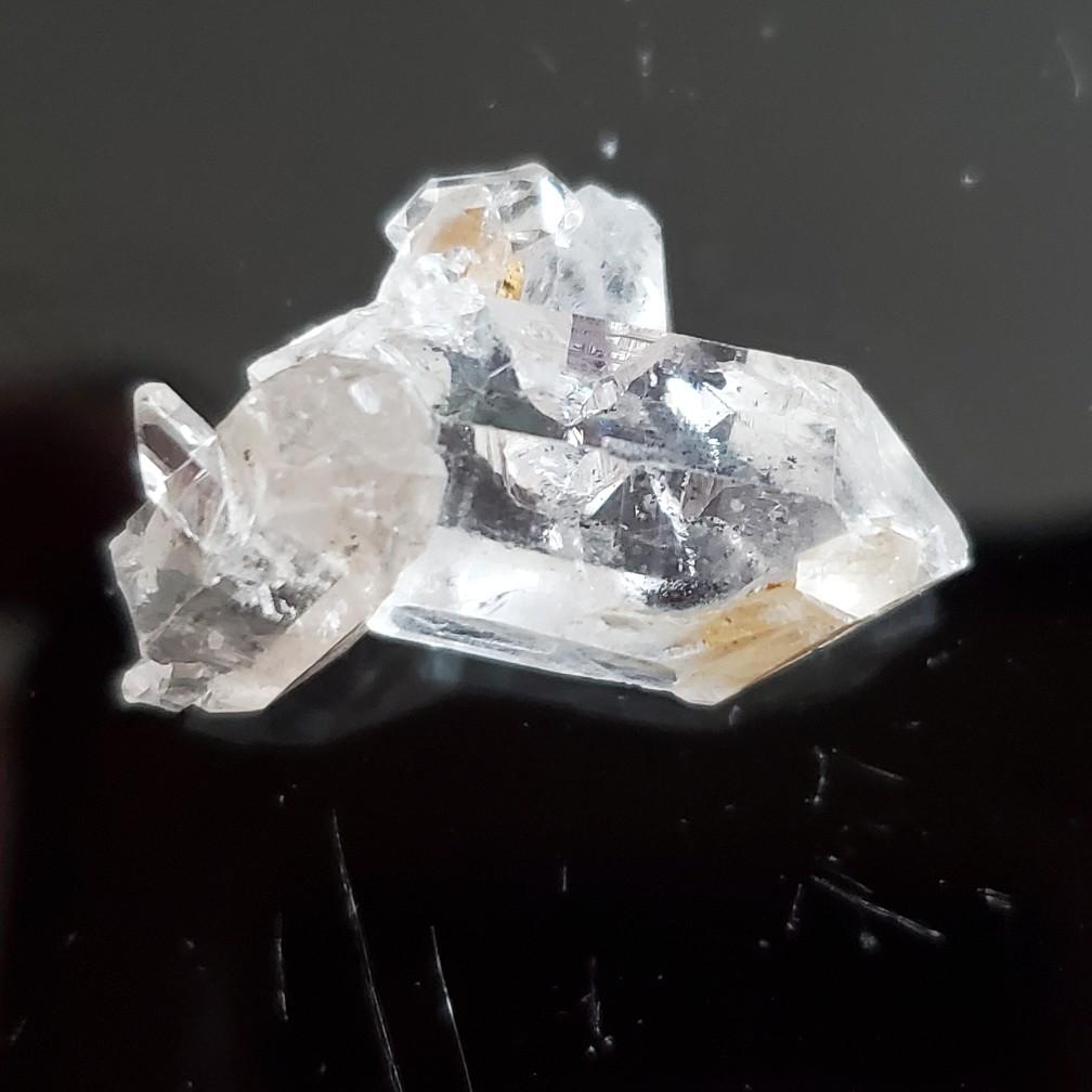 Herkimer Diamond 1x.5" 4g - Real Double-Terminated Quartz Crystal from New York, Not from Pakistan, Crystals from Dolomite Outcrops raw rock jewelry crystal ornament Natural Rough