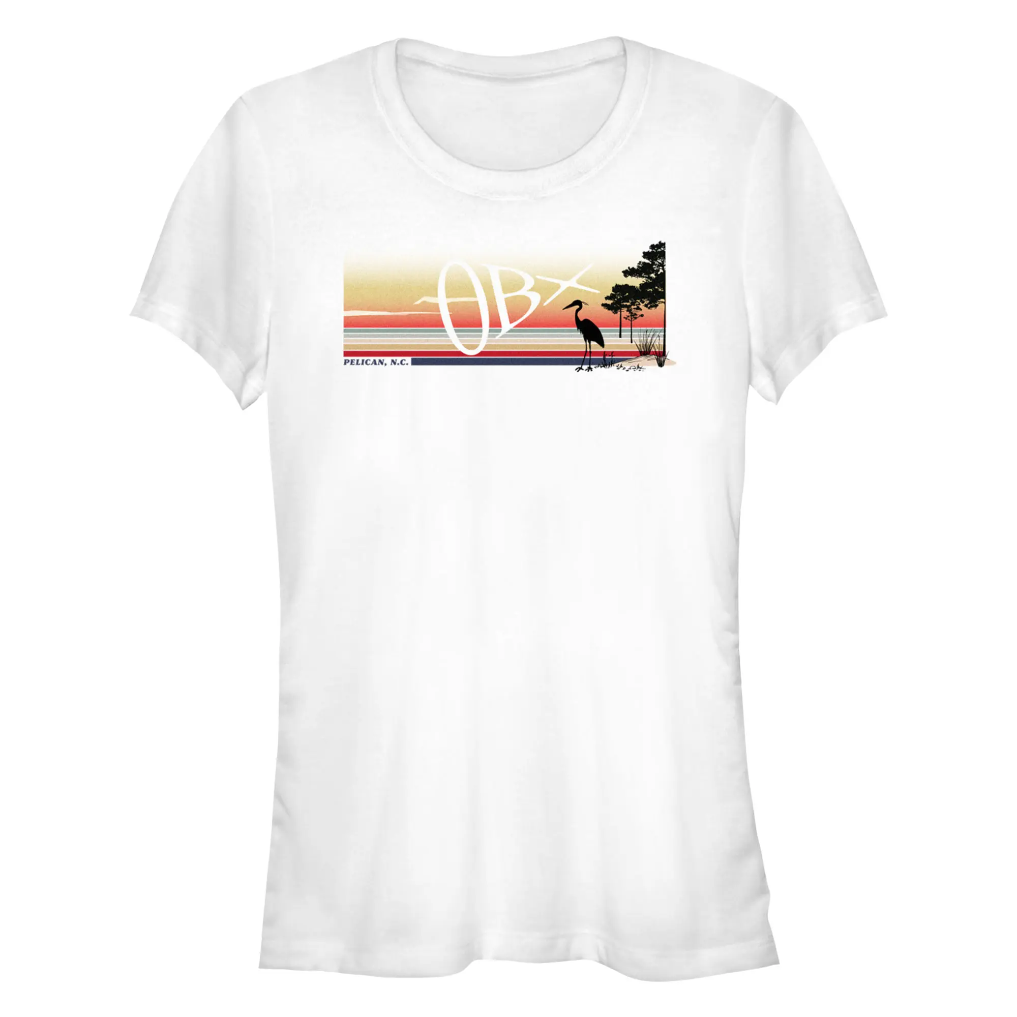 Junior's Outer Banks OBX Pelican T-Shirt