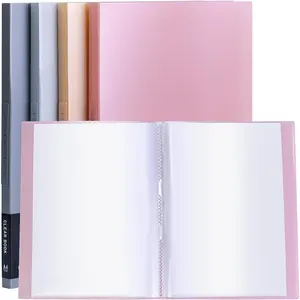 Binder with Plastic Sleeves 8.5x11 20-Pocket - Heavy Duty Art Portfolio Folder with Clear Sheet Protectors,Displays 40Pages, Presentation Book for Artwork, Document Organizer()