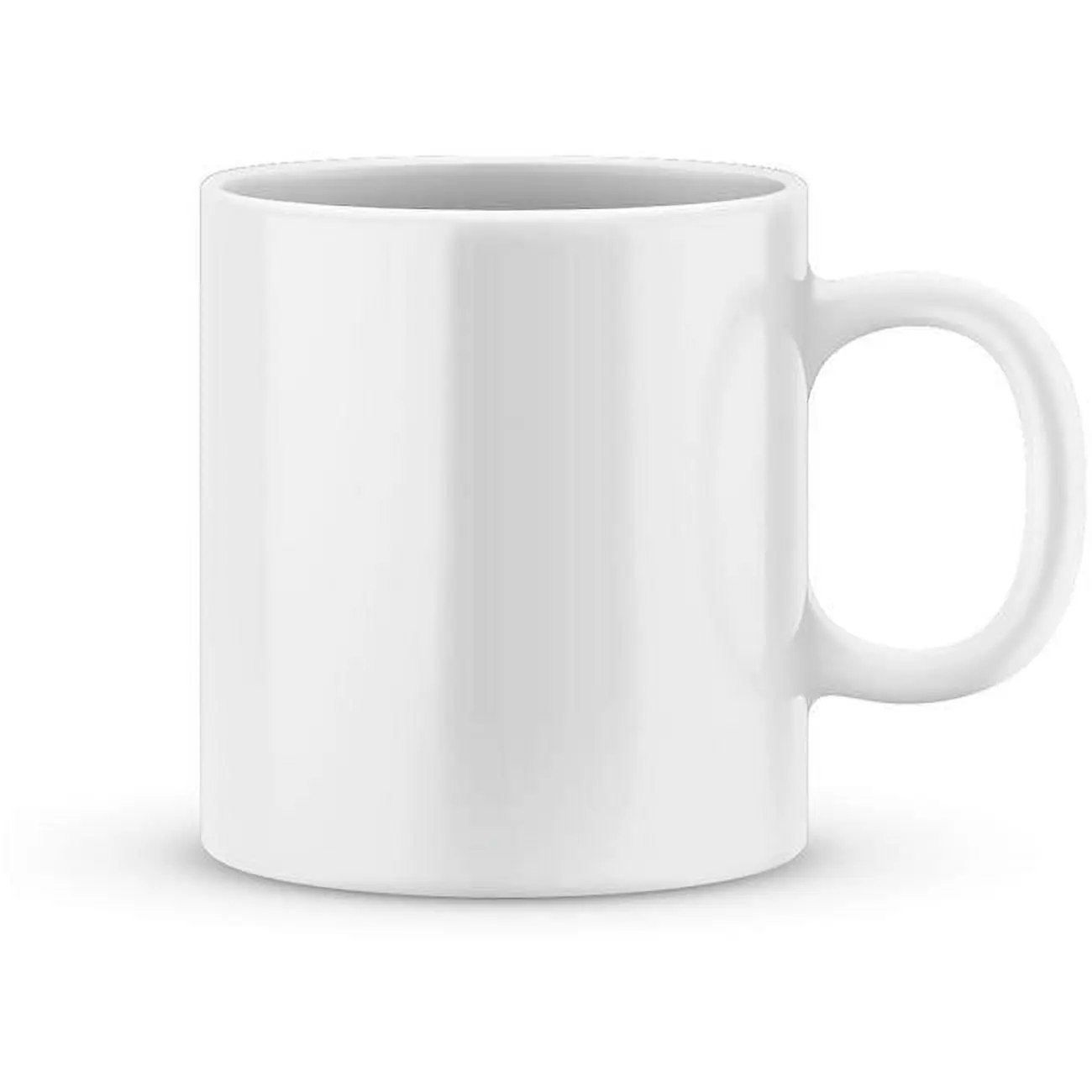 212 MAIN 15oz Attractive Sublimation Printed Ceramic Coffee Mug - Reusable, Washable All-White Drinkware, 6" h x 4" w x 4" l Durable Kitchenware for Coffee Lovers