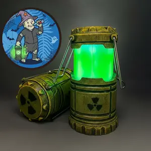 Fallout Inspired Mini Nuclear Reactor Lantern Toy Handheld Lamp Portable Retro Camping Lamp Home Outdoor Decor Birthday Gift Cosplay Props, Fallout, Halloween Decoration