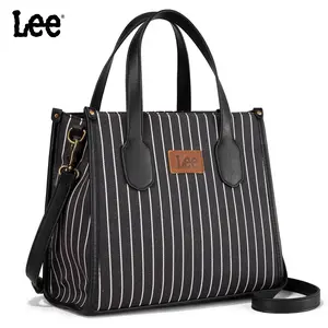 Montana West x Lee Tote Bag for Women Striped Top Handle Handbag with Adjustable Strap