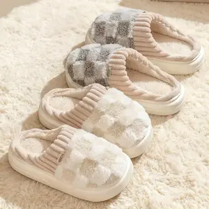 Women's Fluffy Warm Slippers | Non-Slip Soft Indoor House Shoes | Cute Slippers for Men & Women