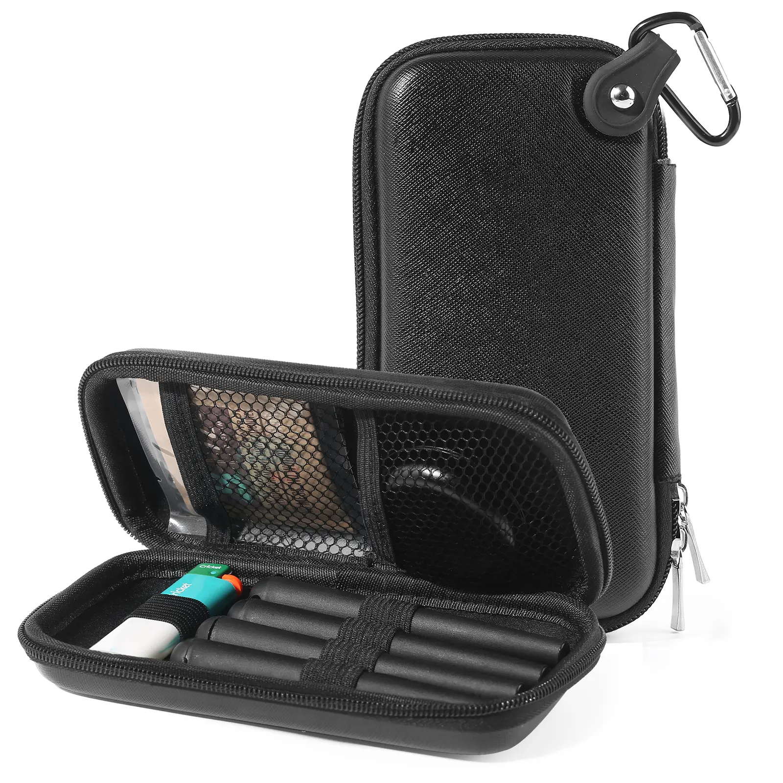 Smell Proof EDC Durable Pouch Bag with Carabiner Storage Container Fit in Pocket for Traveling Travel Essentials Travel Organizer Bags Travel Pouches Travel Gear