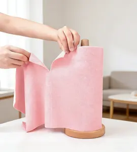 Reusable Microfiber Cleaning Cloth Roll, 196.85-inch Long Wipe, Kitchen Towel Replacement, Multipurpose Cleaning Cloths, Multi-Purpose Cleaner for Home Use