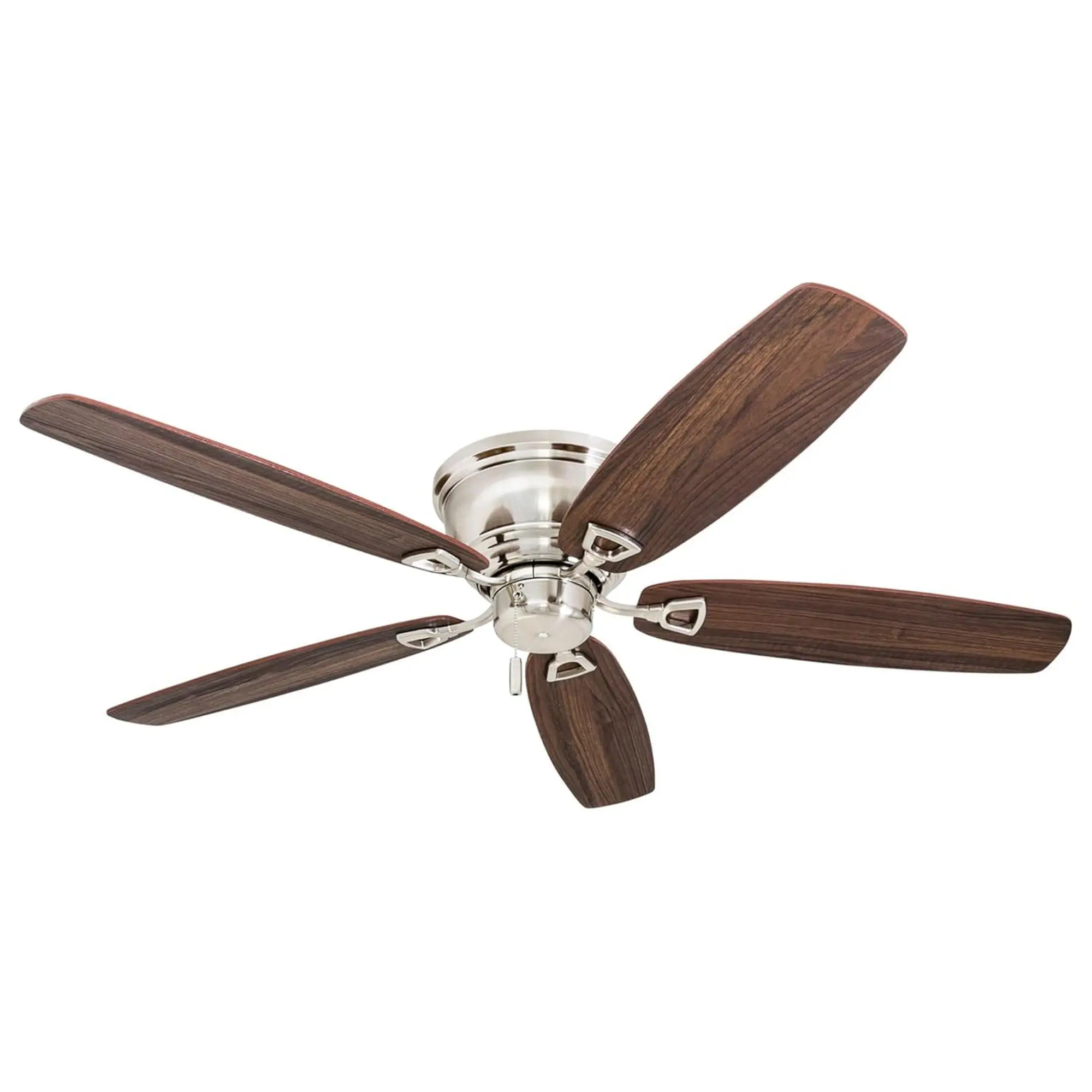Honeywell Glen Alden 52 Inch Indoor Ceiling Fan with No Light, Brushed Nickel Honeywell Glen Alden 52 Inch Indoor Ceiling Fan with No Light, Brushed Nickel