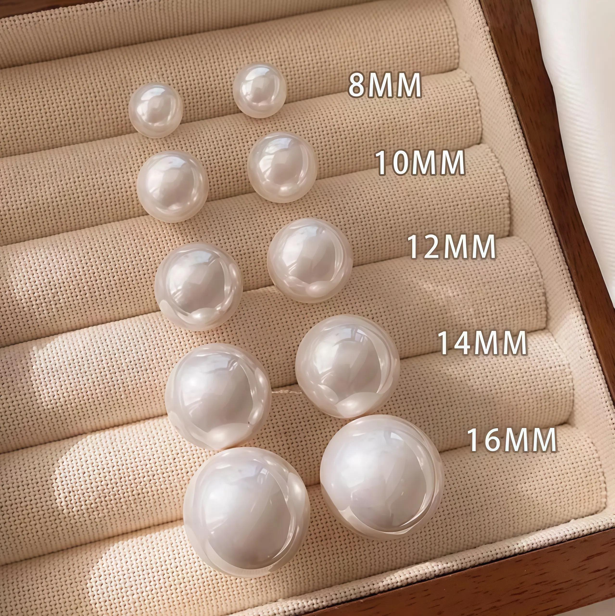 Women's Pearl Jewelry, Classic Round White Minimalist Pieces, Hypoallergenic for Sensitive Ears, 6-16mm Sizes for Daily & Wedding Wear, Earrings For Women, Elegant Minimalist Earrings, Circle Shape Earrings