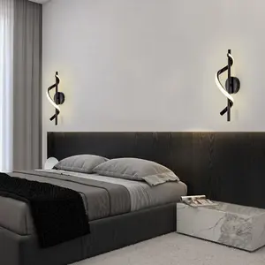 Modern Minimalist LED Wall Light Bedside Lamp Bedroom Background Wall Hallway Staircase Corridor Creative Wall Light