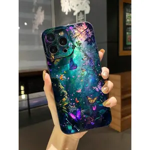 1pc Butterfly Decorated Shockproof Phone Case Suitable For IPhone17/IPhone17 Air/IPhone17 Pro/IPhone17 Pro Max/16 Pro Max/15 Pro Max/14 Pro Max/13 Pro Max/12 Pro Max