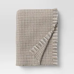 Woven Throw Blanket Cream/Neutral - Threshold