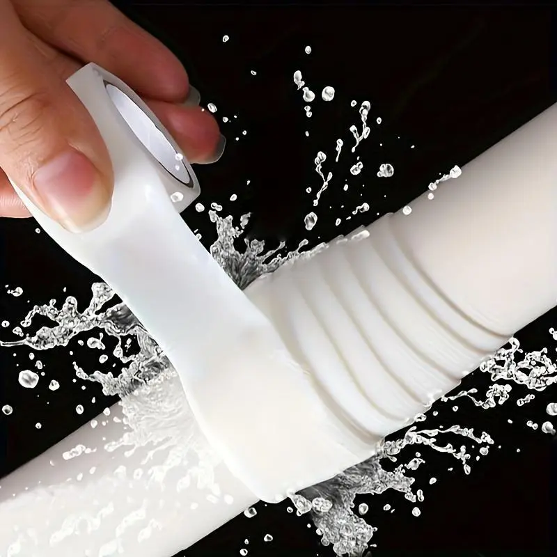Self-adhesive tape - Flexi Seal, Ideal for immediate leak repair in kitchens and pipes, suitable for PVC/glass/metal/sandstone surfaces, with strong adhesive properties, a sealing agent, and a pipe solution.