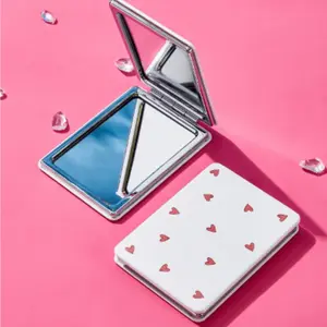 Tay Mills Girlcore Cute Cartoon Girl Pattern Flip Makeup Mirror