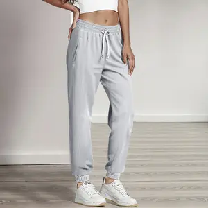 Women’s summer casual jogger pants — stylish for sports, jogging, everyday wear, outdoor activities and travel; ankle-cuffed bottoms for summer.