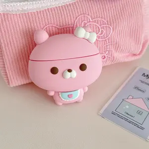 1 piece cute rabbit ear earphone case, adorable wireless Bluetooth earphone case, durable and stylish accessory, Earphone Protective Cover suitable for AirPods 1/2/3/4/pro/pro2 (shape may vary slightly by model)