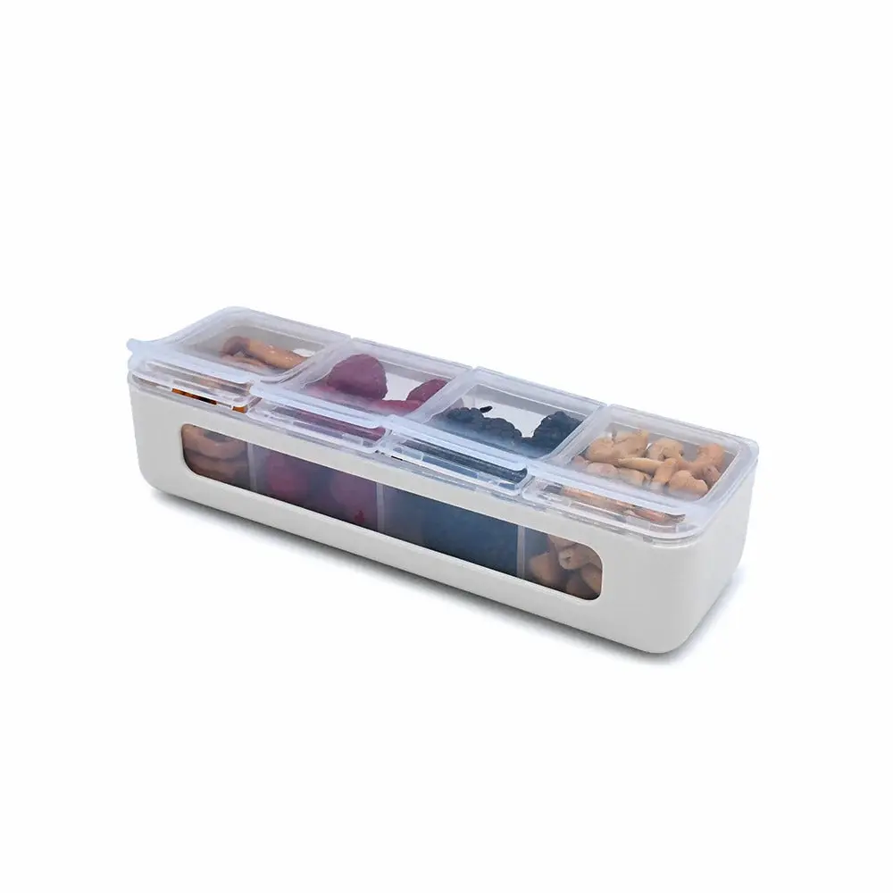 Melii 4 Compartment Snackle Box | Ivory