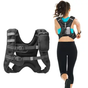 16 Lb Weighted Vest For Men And Women, Adjustable Fitness Weight Vest For Strength Training, HIIT, Cardio, Rucking, CrossFit, Endurance Training, Powerlifting Prep, And General Workout Equipment