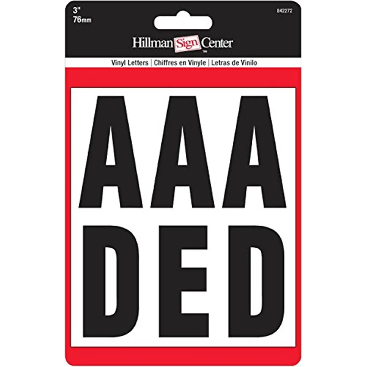 212 MAIN 3 in. Vinyl Letters Kit - Black & White Lettering, Self-Adhesive Stickers, Adhesive Decals for Office Equipment Parts