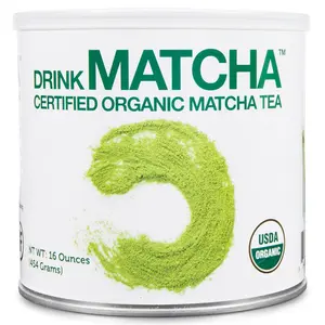 Premium Organic Ceremonial Grade Matcha Green Tea Powder, Crafted for Matcha Straight Tea, Nothing Added, Perfect for Lattes, Smoothies, Baking (16 Ounce)