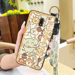 Waterproof protective Phone Case For Nokia C3 Anti-knock Shockproof Phone Holder Soft case Wristband Wrist Strap ring Fashion Design Cute Lanyard Dirt-resistant Cartoon Silicone