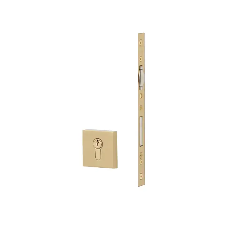 Emtek 2051 European Mortise Deadbolt with Integrated Roller Latch , Round 2-1/4" dia. , Keyed with Euro Profile Cylinder