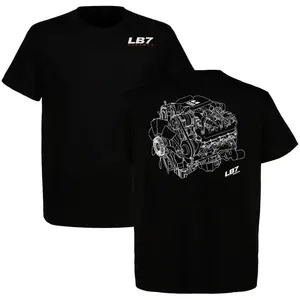 LB7 Duramax Engine Blueprint T-Shirt, Diesel Truck Performance Tee, Duramax Enthusiast Shirt, Mechanic Garage Apparel, Gift for Diesel Lovers, Truck Owners, Mechanics