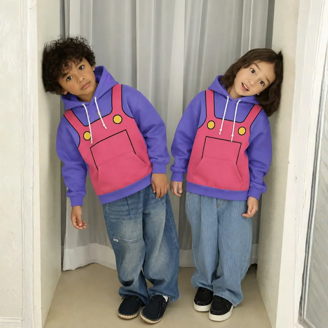 Jax The Amazing Digital Circus 3D Hoodie, Purple Cosplay Hooded Sweatshirt, Cartoon Graphic Pullover, Unisex Fan Gift
