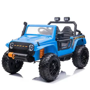 GARVEE 24V 2-Seater Remote Control Ride-On Truck Car with Parental Mode, 4-Wheeler 4WD, 4x55W Powerful Motors, Suspension, LED Lights, Soft Brakes, Multiple Colors for Ages 3-8