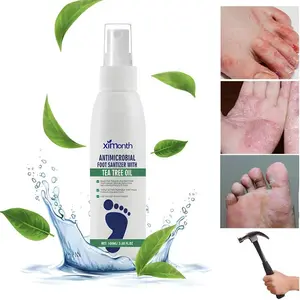 Antimicrobial Foot Sanitizer Spray with Tea Tree Oil & Aloe Vera - Prevents Foot Odors & Shoe Odors, Hydrates & Moisturizes Daily
