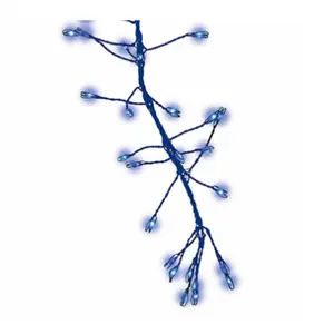 Holiday Bright Lights  Christmas Micro Cluster Big Seed 216 LED Light Set, Blue, Decor, Ornaments