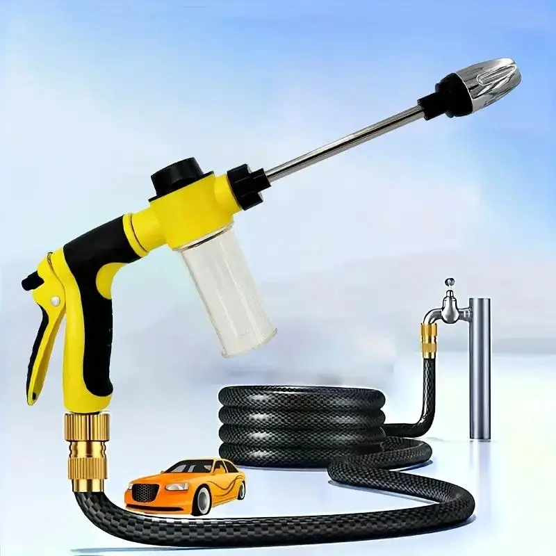 High Pressure Sprayer, Multifunctional Sprayer for Garden, Adjustable Thickened Water Sprayer, Garden Hose Nozzle, Durable Garden Hose, Garden Hose Jet, Watering Attachment, Sprayers in Lawn and Garden