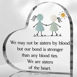 Heart-Shaped Acrylic Plaque Sign, Perfect for Friends & Family, Ideal for Festive Occasions, Unique Gifts for Special Moments