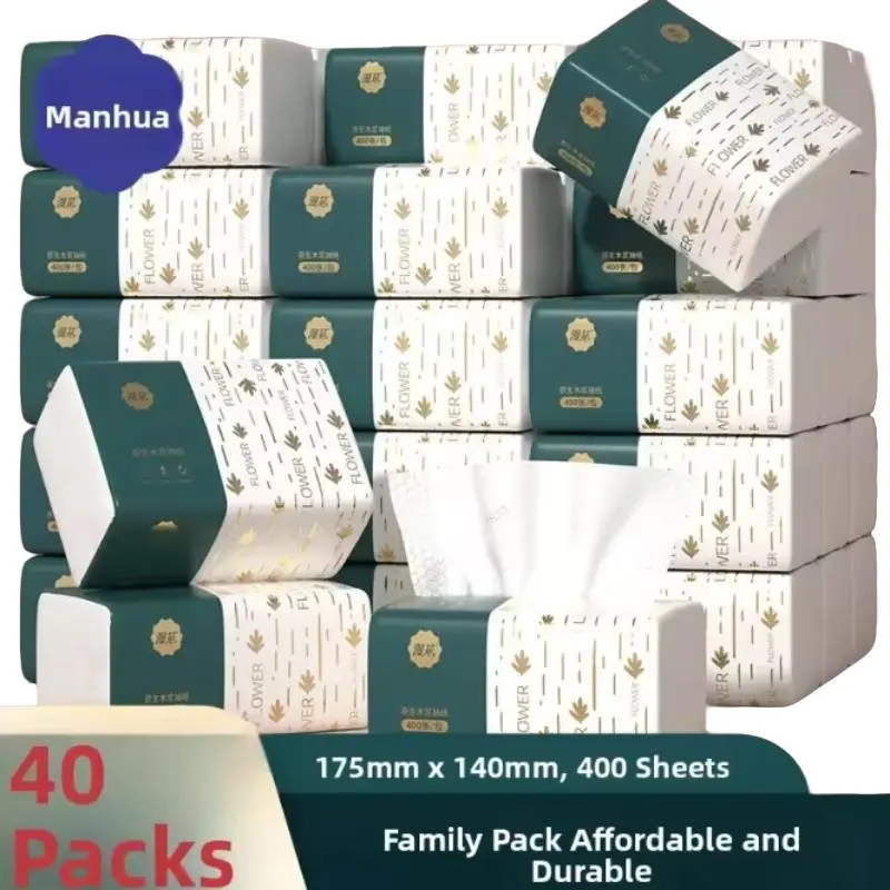4pcs/12pcs Fashion 4 Layer Paper Towels, Soft Thickened, 250 Sheets Per Pack, Uncolored, Napkin, Floral Paper Napkins, for Office, Home, Hotel, Food Truck, Napkins Bulk, Tissue Packs