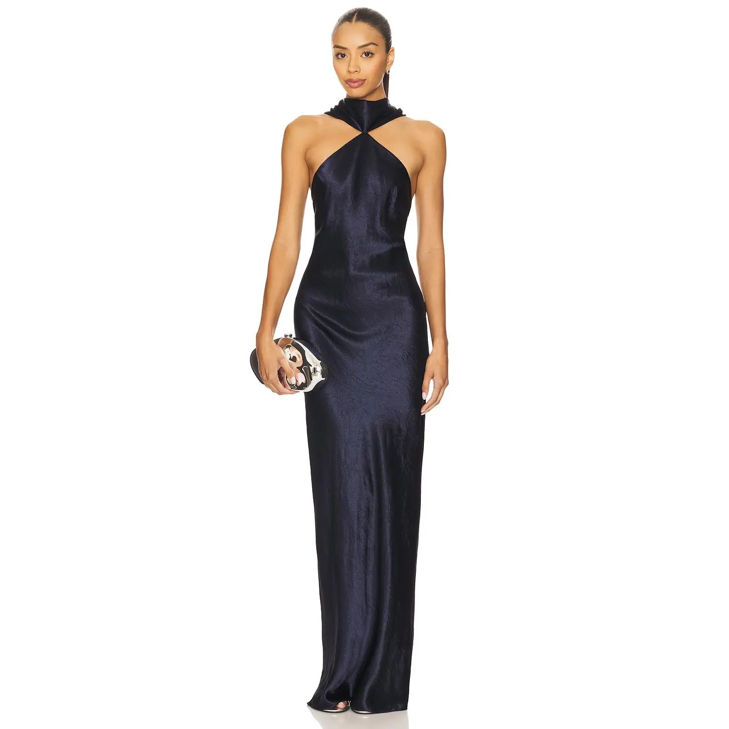 Amanda Uprichard Ashton Maxi Dress in Navy