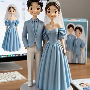3D Printed Custom Human Figurine – Personalized Miniature Statue | Custom Doll Gift for Any Occasion