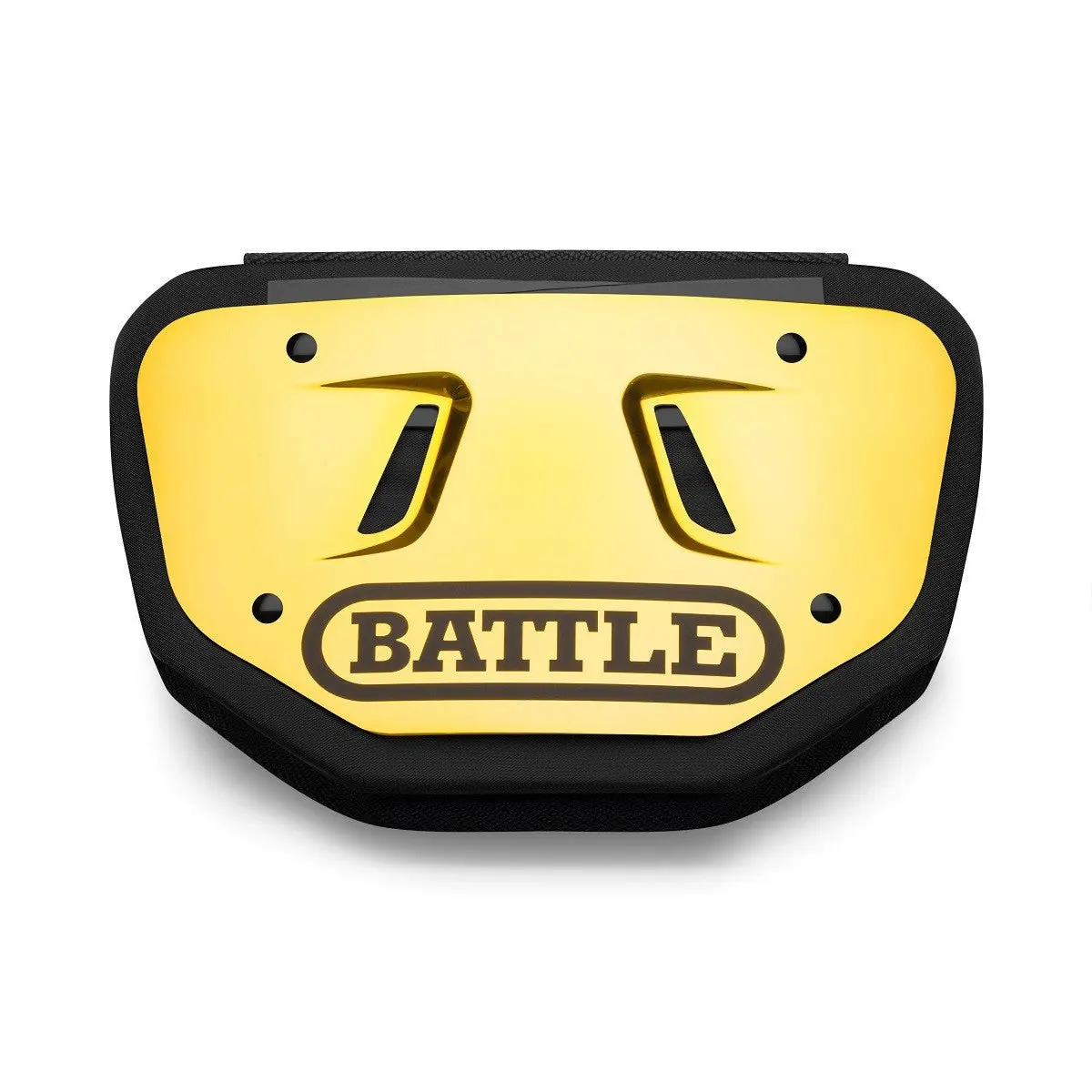 Battle Sports Chrome Football Back Plate, American Football Equipment with High-Impact Foam, Curved for Max Energy Disbursement & Impact Absorption, Universal Fit for Adult & Youth, Curved Shape, Impact Absorb