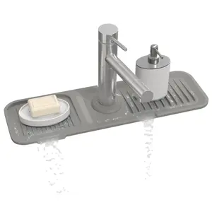 【2-5 day delivery】US warehouse Silicone Faucet Splash Guard Mat – Keep Your Kitchen Sink Area Dry & Clean