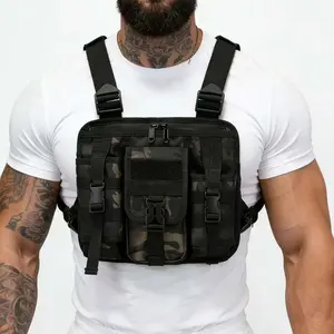 Outdoor Multifunctional Chest Bag, Running Sports Chest Bag, Hiking Cycling Chest Bag, Fitness Chest Bag, Storage Bag